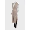 Cashmere cardigan with belt and tag