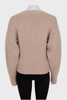 Knitted brown sweater with tag