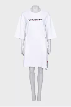 White T-shirt dress with tag