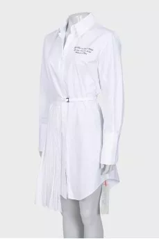 Fitted dress with signature embroidery