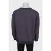 Men's gray sweatshirt with print