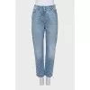Jeans with rhinestones and tag