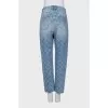 Jeans with rhinestones and tag