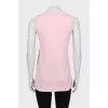 T-shirt with embroidered flower and tag