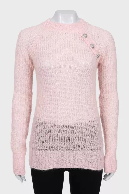 Knitted pink sweater with tag