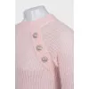 Knitted pink sweater with tag
