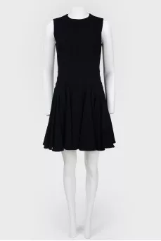 Dress with a flared sleeveless skirt