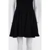 Dress with a flared sleeveless skirt