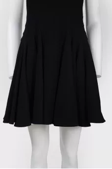 Dress with a flared sleeveless skirt