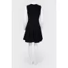 Dress with a flared sleeveless skirt