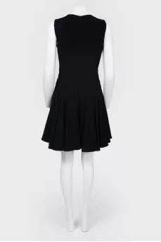 Dress with a flared sleeveless skirt