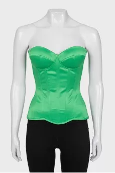 Green corset top
