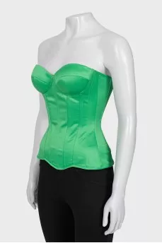Green corset top