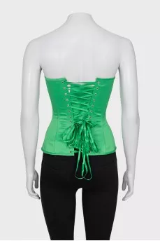 Green corset top