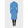 Wool wrap coat with patch pockets