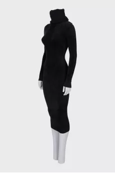 High-neck bodycon dress