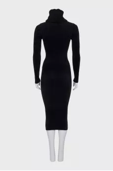 High-neck bodycon dress