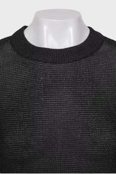 Black mesh jumper