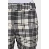 Black and white wool trousers