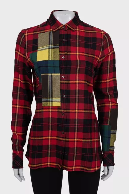 Red checkered shirt