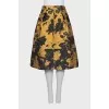 Full zipped printed skirt