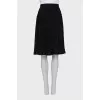 Black silk skirt