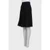 Black silk skirt