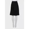 Black silk skirt