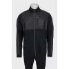 Men's black zip-up sweatshirt