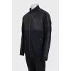 Men's black zip-up sweatshirt