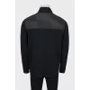 Men's black zip-up sweatshirt
