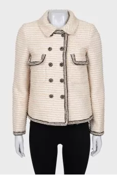 Straight jacket with buttons