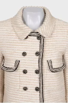 Straight jacket with buttons
