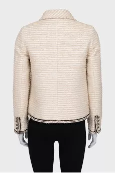 Straight jacket with buttons
