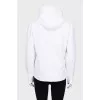 White hoodie with zippers