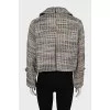 Vintage double-breasted checkered jacket