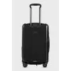 Suitcase made of textile and plastic