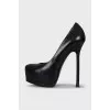 Black high heels