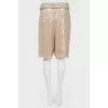 Bermuda shorts with sequins