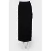 Multi -tiered fringe skirt