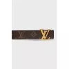 Reversible belt with signature print