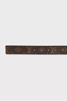Reversible belt with signature print