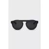Black round frame sunglasses