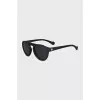 Black round frame sunglasses