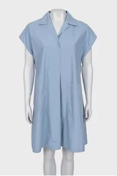 Straight dress in light blue