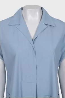Straight dress in light blue