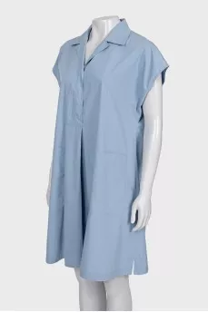 Straight dress in light blue