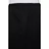 Black straight midi skirt