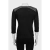Pullover with silver decor
