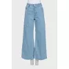 Wide-leg jeans with signature hanger
